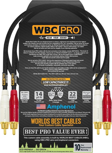 Foot rca cable pair - foot,
